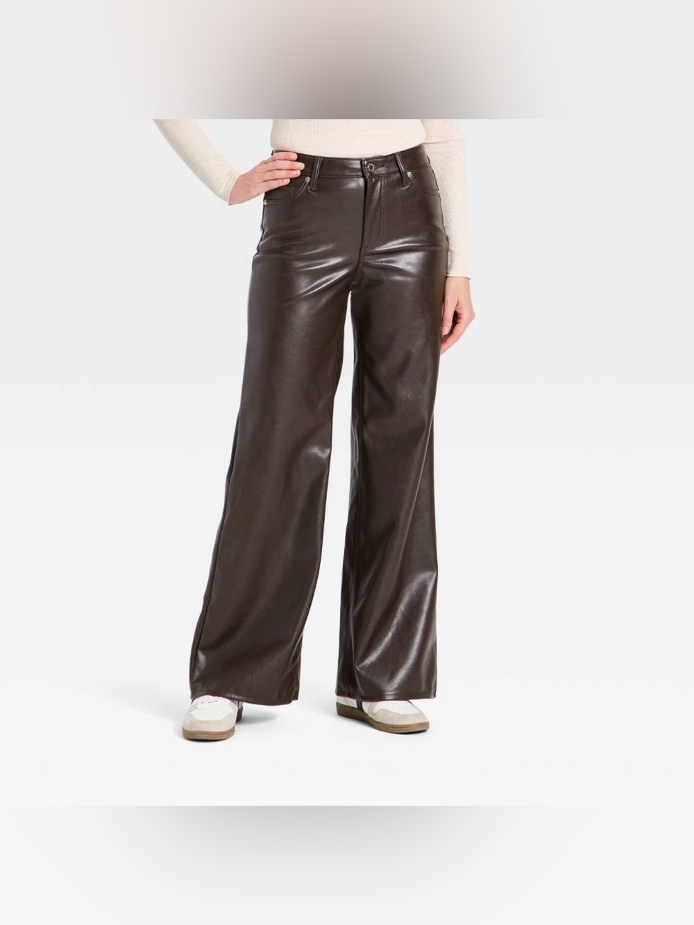 Universal Thread High-Rise Wide Leg Faux Leather Pants